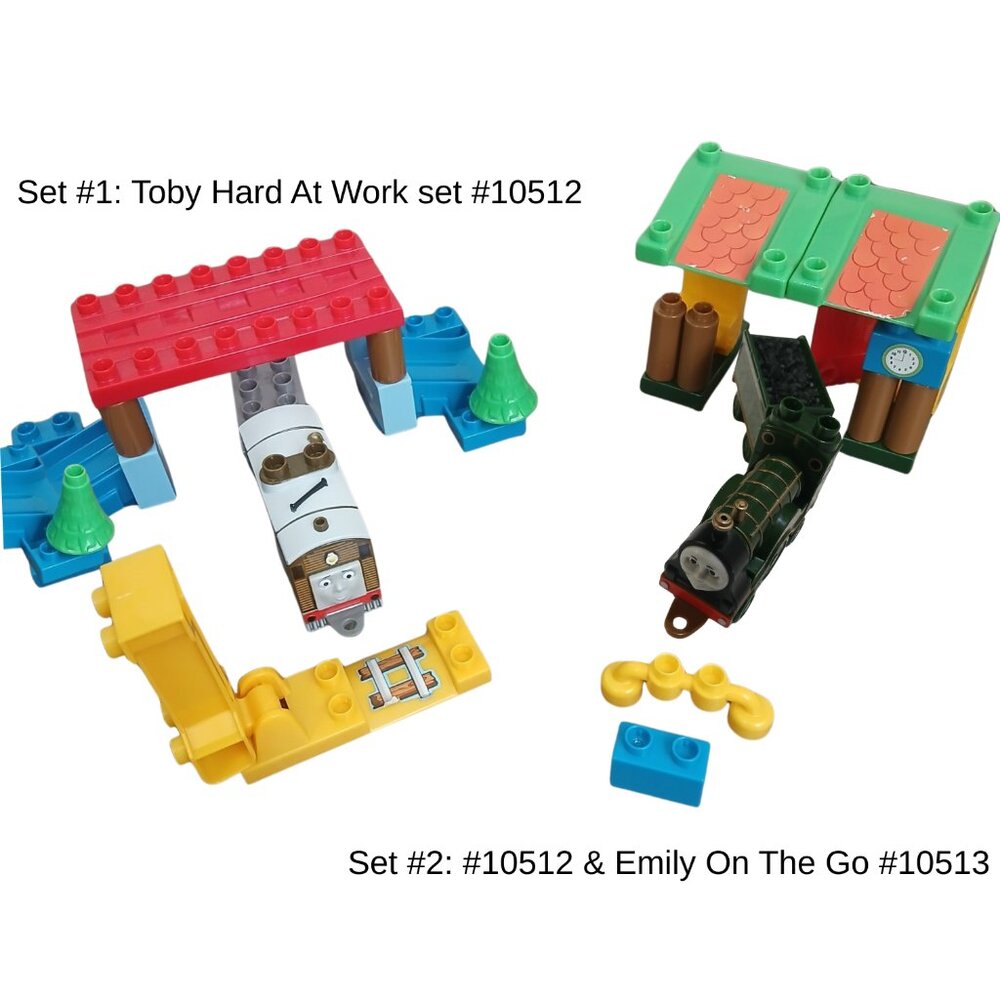 Mega Bloks | Thomas & Friends | Toby Hard At Work 10512 & Emily On The Go 10513